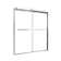 60 in. W X 74 in. H Double Sliding Frameless Shower Door with 5/16 in. (8mm) Clear Glass