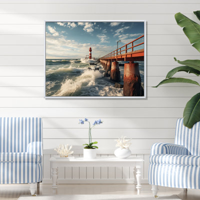 " Pier Whispering Waves III "
