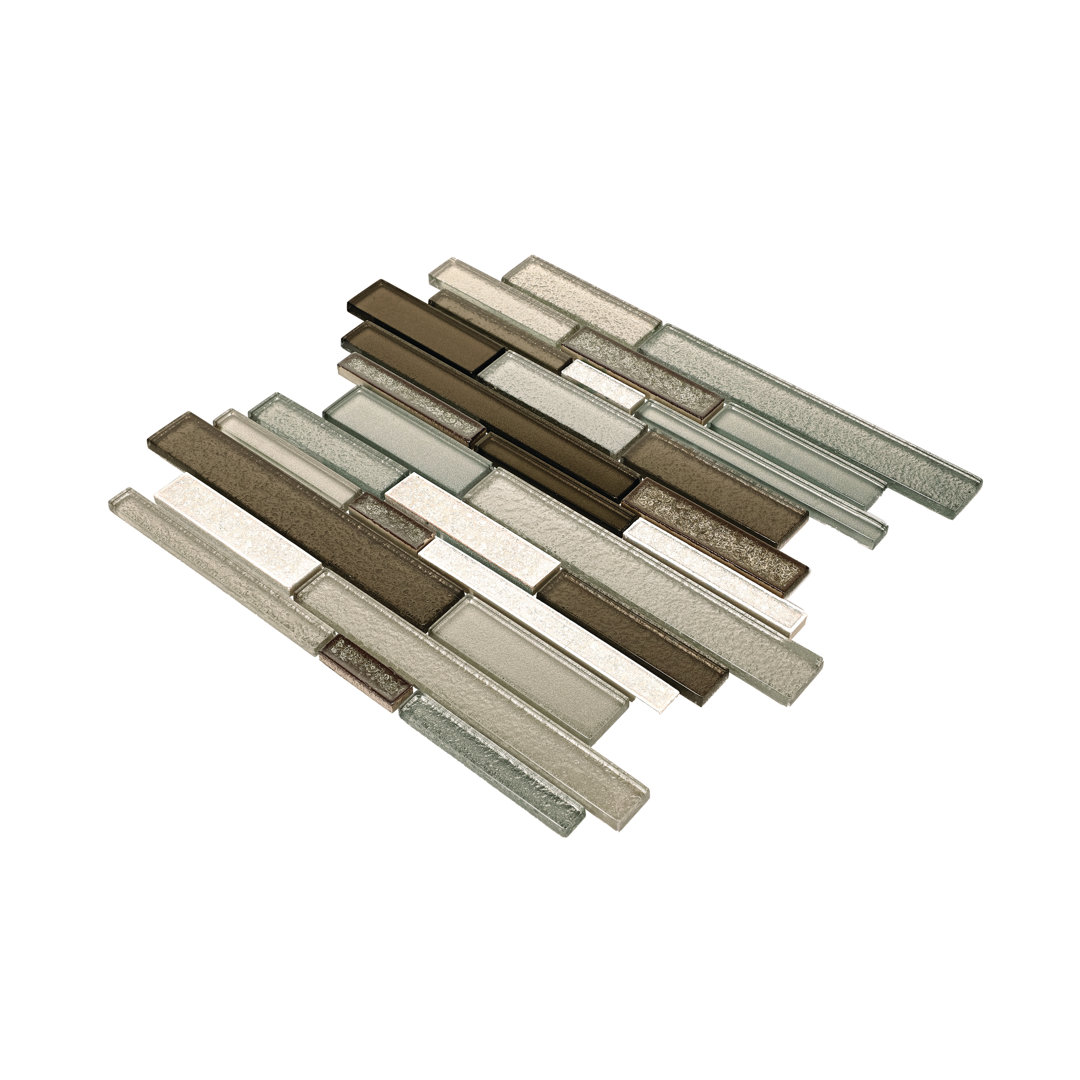 Crystal Shores 12" x 14" Glass Mosaic Tile Daltile