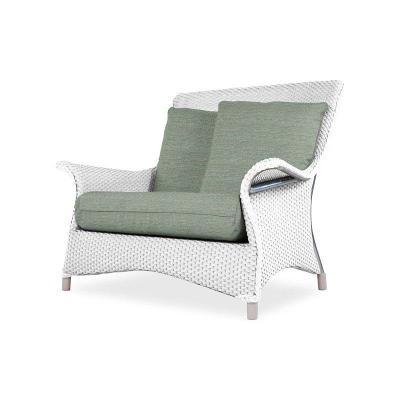 Mandalay Outdoor Lounge Chair, Loveboat Mint, Hickory