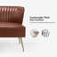 Causeuse moderne en similicuir sans accoudoirs Leona-1624575690