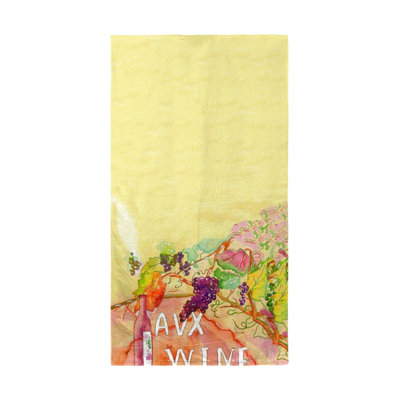 Serviette de plage vin et raisin Rollison