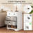 4-Drawer Dresser Modern Chest Storage Organizer with Open Shelves Anti-Tip Kits -684468188