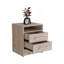 Table de chevet, table de bout, plateau supérieur Eter, deux tiroirs gris clair Eter-1651581544