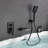 1 Handle Bathroom Waterfall Faucet with Diverter-94413973