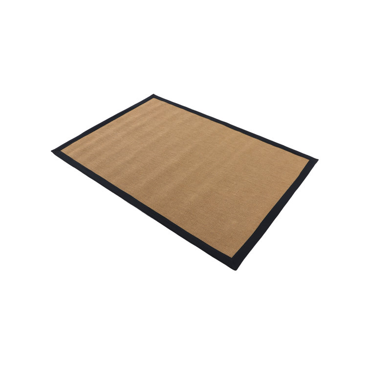Sisal Hand Woven Black Rug