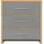 Light Oak Veneer/Grey High Oak