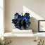 Vase décoratif bleu en céramique-1998714833