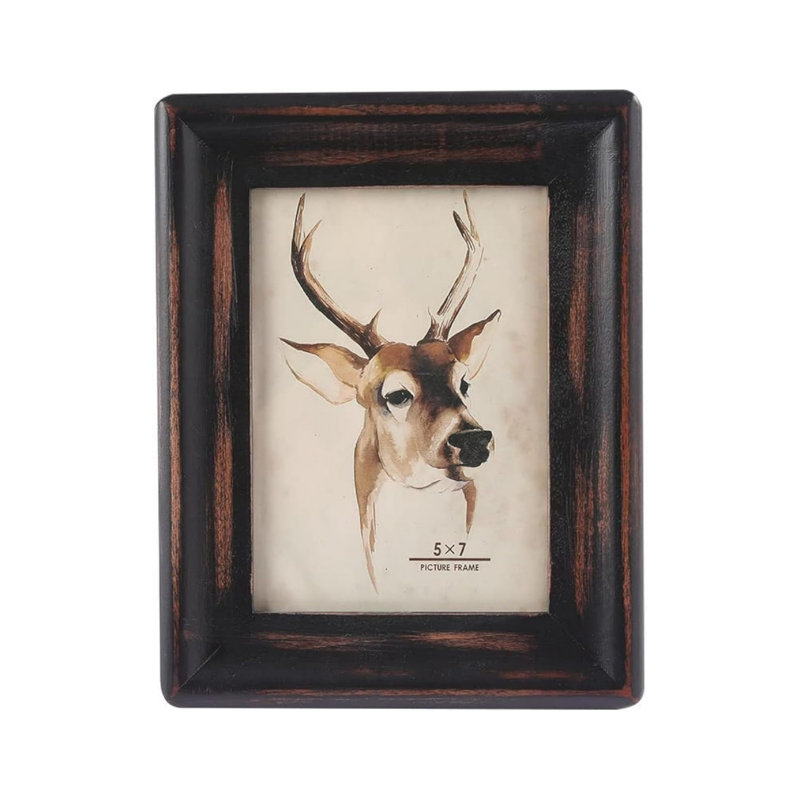 Brown Solid Wood Storage Picture Frame