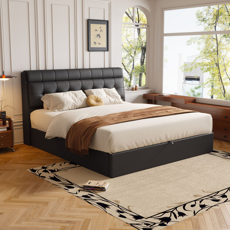 Cartina Bed, Kingsize (5'), Black