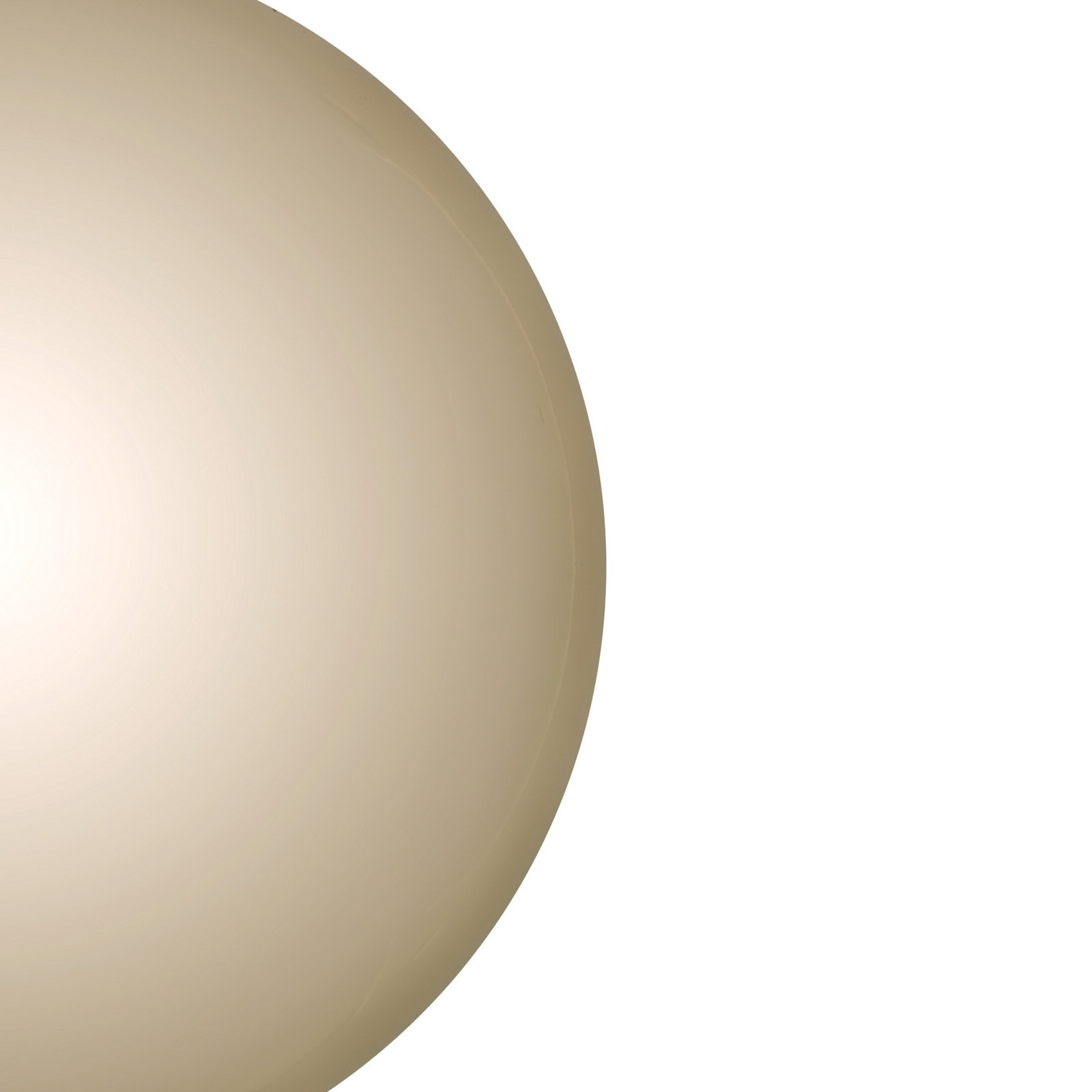Holiday Décor Ball Ornament, 3" H x 3" W x 3" D, Oat Shiny