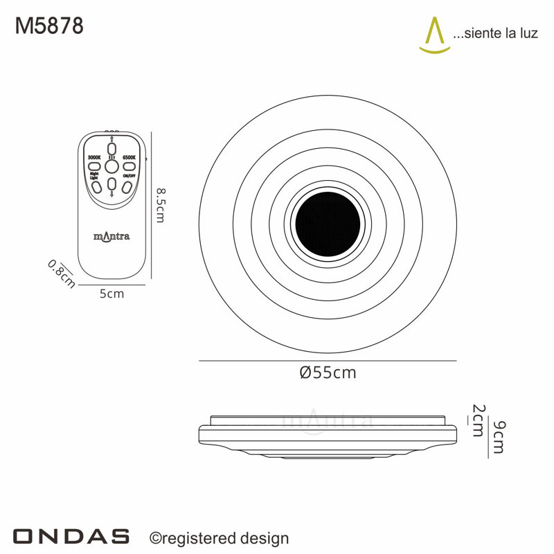 Ondas LED Flush Mount