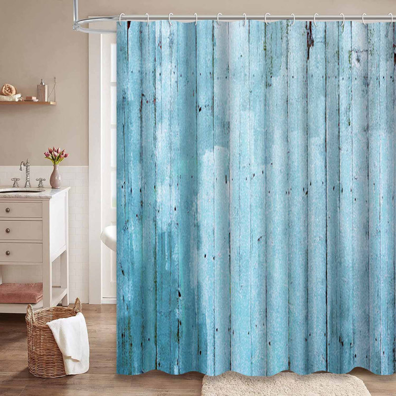 Grande porte en bois bleue avec 12 crochets, L 72 po x l 84 po