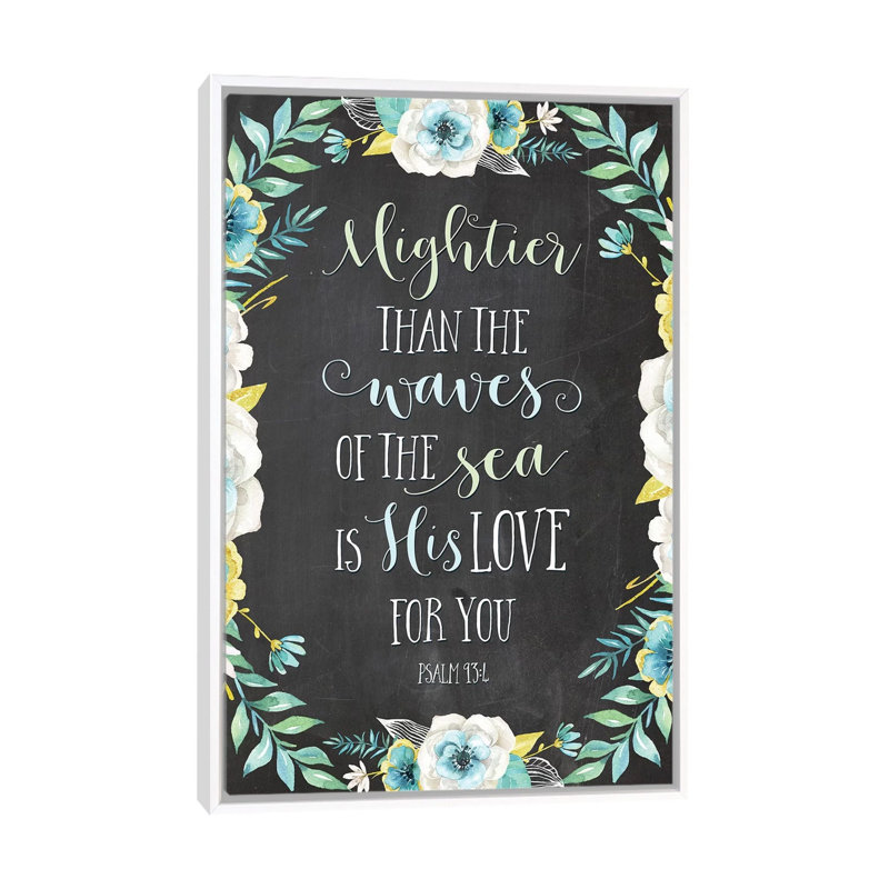«Mightier Than the Waves of the Sea Is His Love for You» - Psaume 93: 4 par Eden Printables - impression d'art textuel
