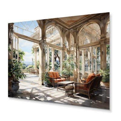 Country clubs Elegant Retreat I - Architecture, reproduction d'art en métal
