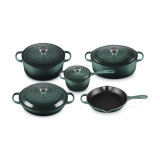 Le Creuset Signature Cast Iron 9-Piece Cookware Set, Artichaut