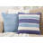 Amalfi Collection Geometric Down Reversible Throw Pillow