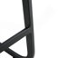 Ensemble de 2 chaises noires en polyuréthane