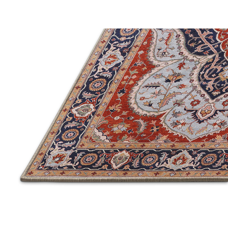 Lampron Oriental Indoor Rug, Rectangle 7' x 9'