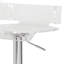 Tabouret pivotant transparent et chromé réglable-208850615