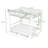 Metal Bunk Bed With LED Light Strip, Charge Station, 2 Drawers And Storage Shelves-1904057511-1904057510