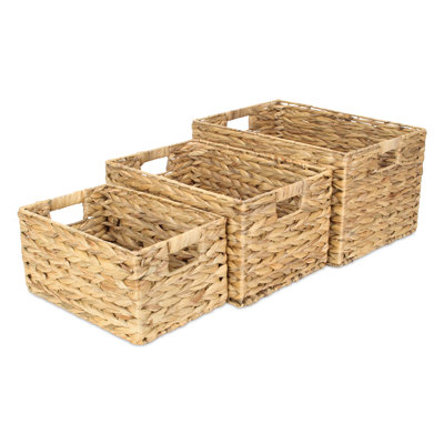 Ensemble de paniers 3 pièces en osier