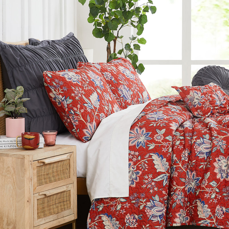 Ensemble de literie surdimensionné Jacobean Willow surdimensionné et facile d'entretien par Southshore Fine Linens
