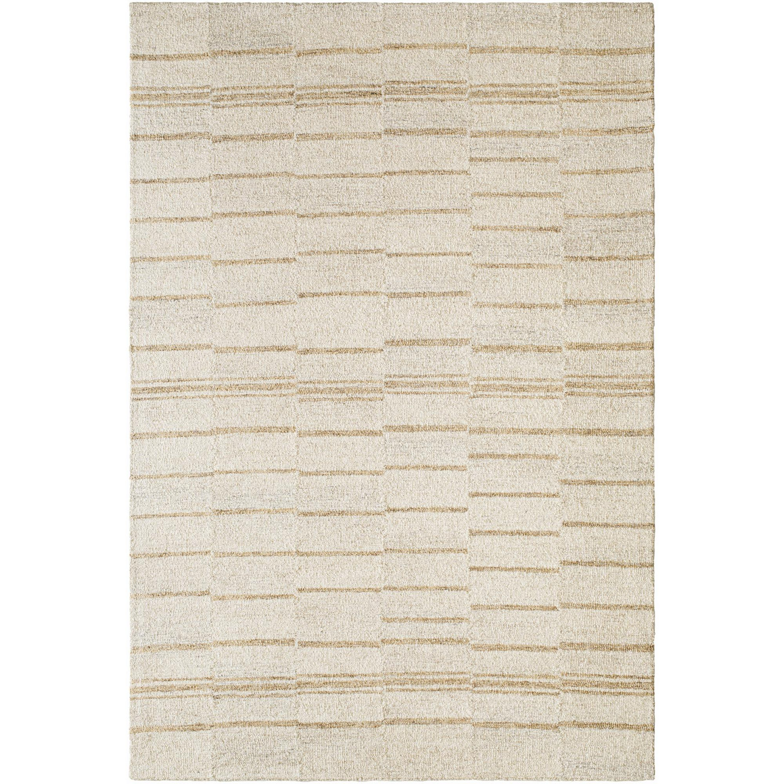 Demie Handmade Wool Beige/Brown Rug, Rectangle 8'10" x 12'