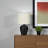 Valda Metal Lamp with Black Ceramic and Ivory/Cream Shade, 16.29'' H X 9.35'' W X 9.37'' D