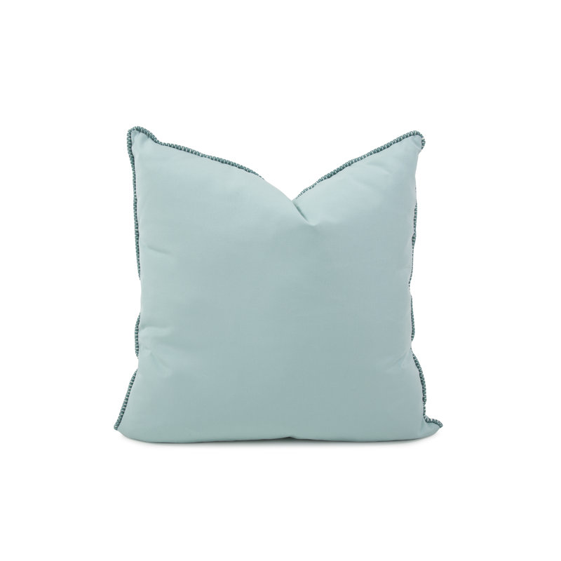 Delijah Sunbrella® Throw Square Indoor/Outdoor Pillow Cover & Insert, Seascape Moss, 24" x 24"