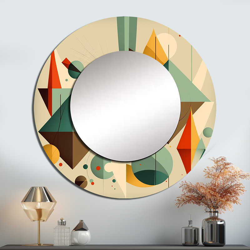 Dimensions Mid-Century rétro III - Mid-Century, 29 po x 29 po, Rond