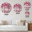 Rose forêt - horloge murale-73153696