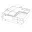 Table basse moderne et multifonctionnelle en bois massif, conception peu encombrante