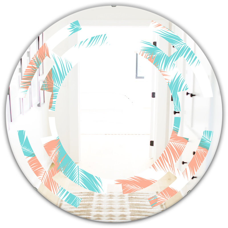 Miroir mural Space Coastal, H 31,5 po x l 31,5 po, Space Foliage II