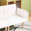 Canapé double pliable beige de 72 pouces, revêtement en velours doux, canapé confortable pour 2 personnes pour salon ou appartement.