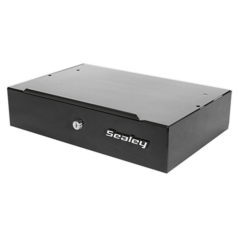 Side Cabinet for Long Handle Tools, Black
