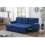 Canapé-lit modulaire réversible en tissu de velours vert Kipling-121052244-121052246