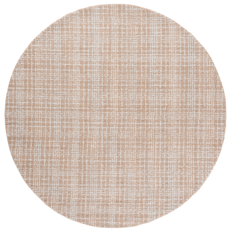 Renewal 253 Hand Tufted Performance Geometric Rug, Round 6'