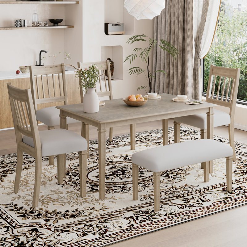 6 - Piece Dining Set, Brown