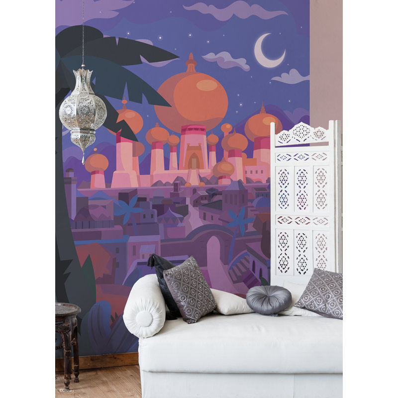 Peinture murale princesse Disney Jasmine Castle