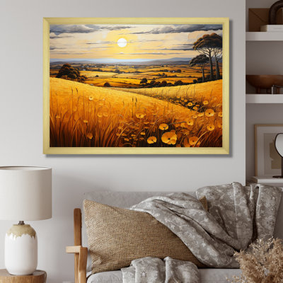 " Countryside Rustling Wheat Field III "