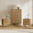 Ensemble de chambre à coucher 3 pièces (1 commode + 2 tables de chevet)