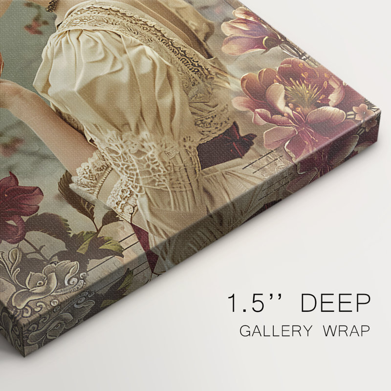 WOMEN Series CECLXV III - Toile tendue avec châssis Premium - Prêt à être accroché, H 18 po x l 12 po