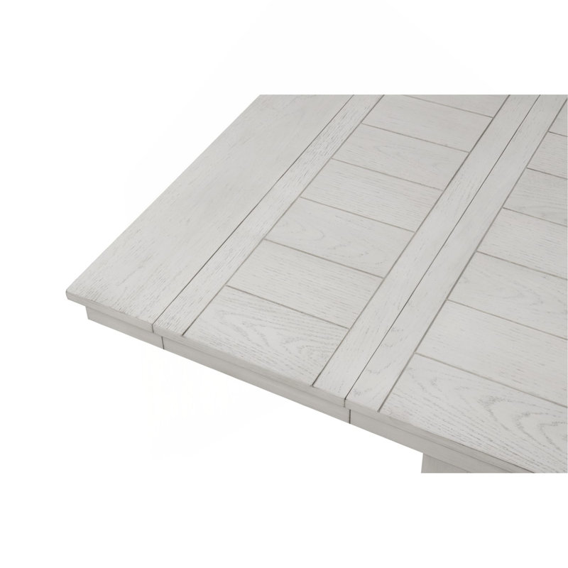Table de salle à manger rustique en chêne blanc
