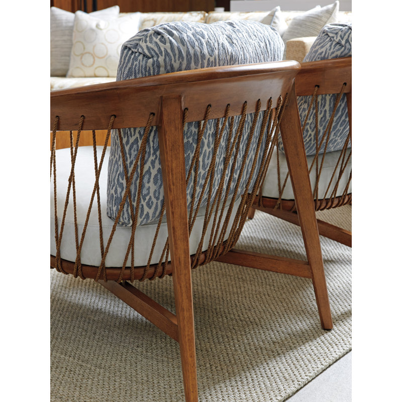 Hickory Gray Square-Arm Down-Filled Armchair