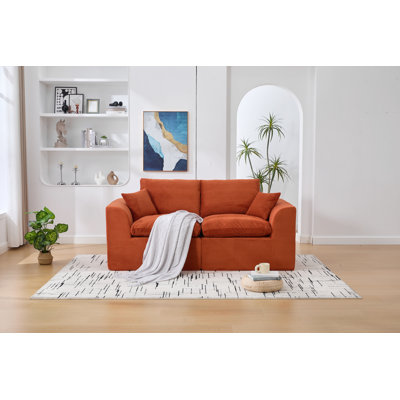 Canapé modulaire modulaire Cloud, confortable canapé moderne Cloud, 2 places avec housses de coussin, meubles amovibles pour salon, chambre à coucher, appartements, dortoirs