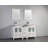 Ravenna 60" Freestanding Double Sink Bathroom Vanity with Engineered Marble Top and Matching Mirrors-23188985