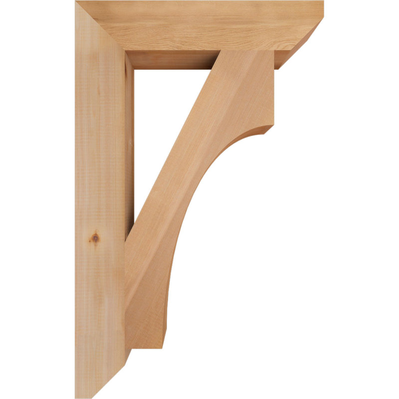 Support en bois Westlake, Cèdre rouge, H 32 po x l 3,5 po x P 20 po