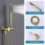Système de douche mural complet avec valve anti-brûlure à pression équilibrée-62240455