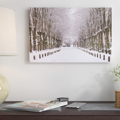 « winter allée », reproduction de photo sur toile